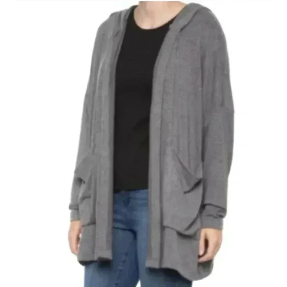 Young Fabulous and Broke Ottowa Gray Hooded Cardigan NWT